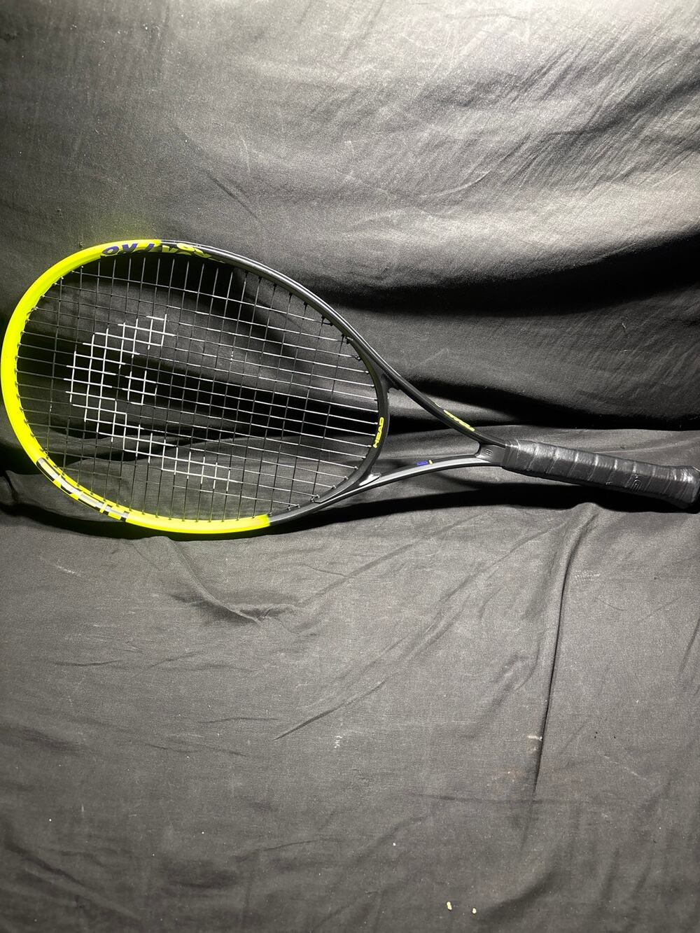 HEAD Tour Pro Tennis Racket 4 1/4 Grip Size 2 Damp Plus Black Yellow Adult